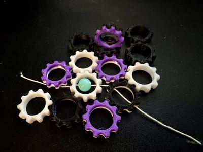 Gear Kandi Bead   