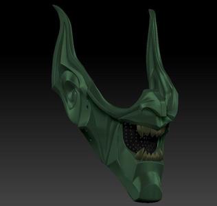 Green Goblin Covid Face mask with filter 3d print ready