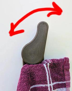 FirmGrip Towel Holder - Eccentric Clamp, No Springs, 100% 3D Printed   