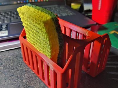 V2.0 Sponge Holder Sink Attachment (Rounded edges)