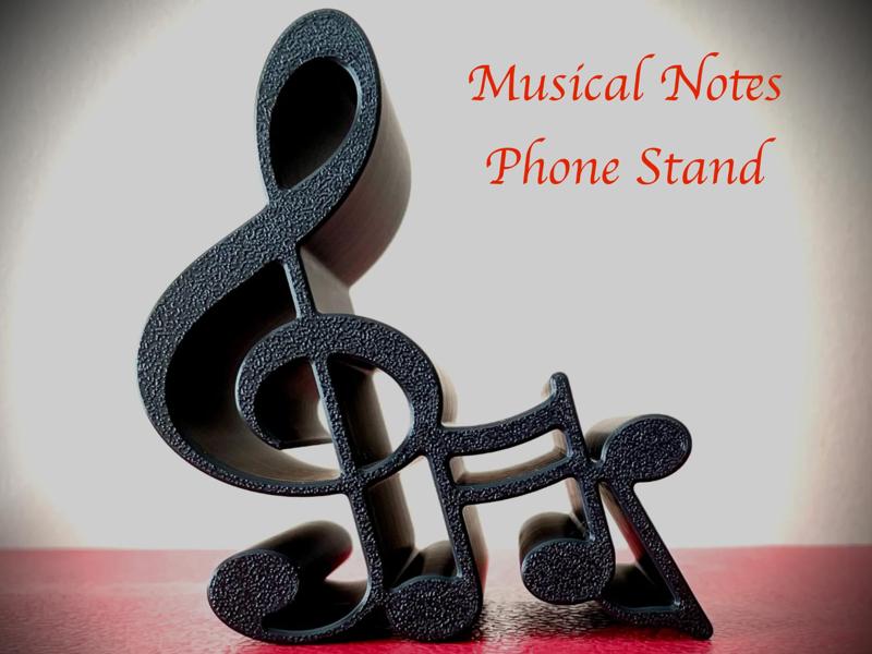 Musical Notes Phone Stand