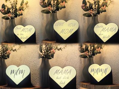 Mother's Day Lighted Heart Display - Mom - Mama