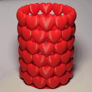 ♥ Hearts Vase Cup Tray ♥