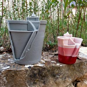 Medieval Flowerpot, Print-in-Place