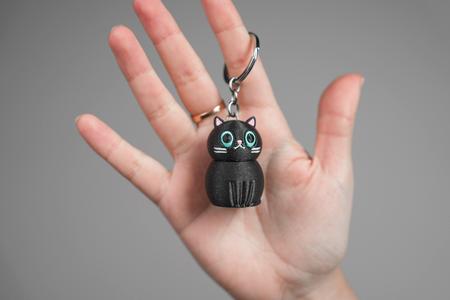 Cat Keychain with Moving Head