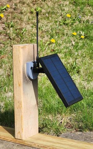 Minimalist SMA Harbor Breeze Meshtastic Off-Grid Solar Node Bracket with Holster   