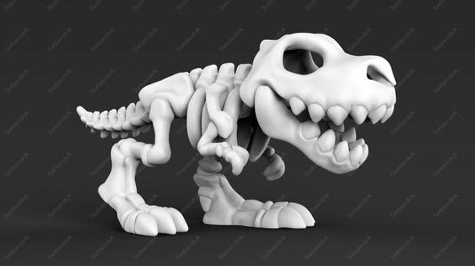 Cute T-REX Fossil STL for