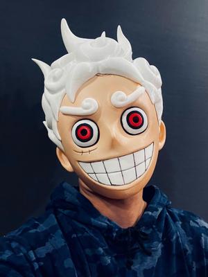 Luffy Gear 5 Head Decor Mask - Wearable - One Piece Cosplay