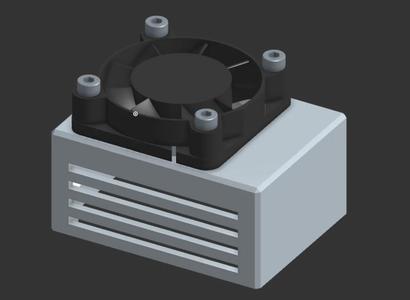 Buddy 3D Enclosure with Fan   