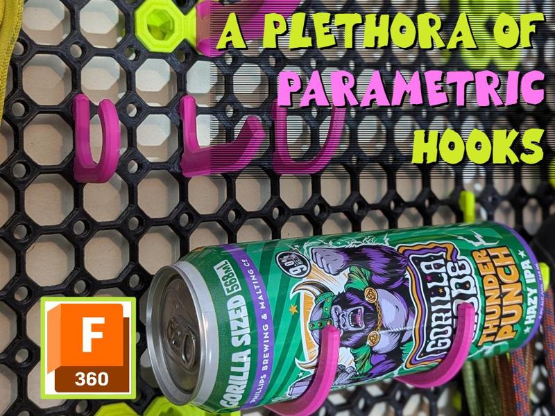 A Plethora of Parametric Multiboard Hooks
