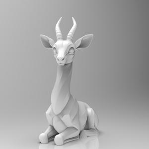 Gazella gazella minimalist sculpture
