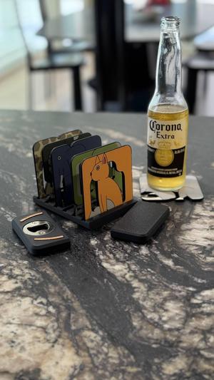 FLAT BEASTS | COASTERS & BOTTLE OPENERS