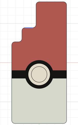 Pokeball Case Back for Samsung Galaxy S22 Ultra 