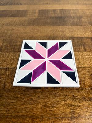 Quilt Pattern Coaster V4 only