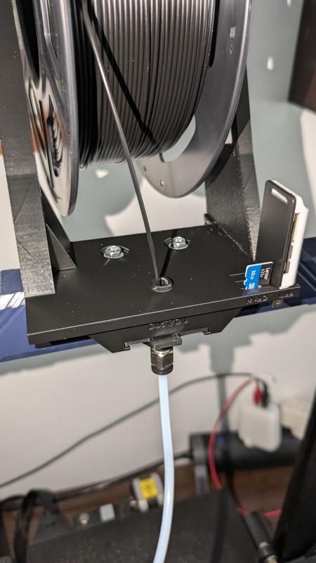 Anycubic Kobra 2 Neo Spool and Fill Holder With Dustoiler