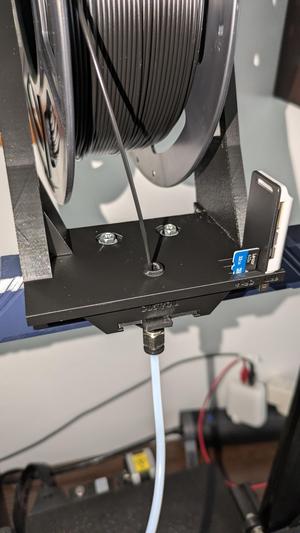 Anycubic Kobra 2 Neo Spool and Fill Holder With Dustoiler