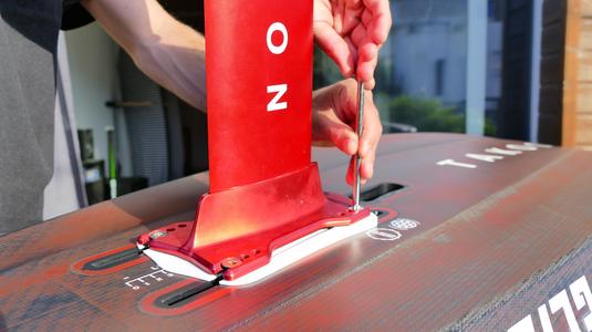 Foilboard rake shim