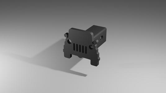 Trailer Hitch Cover - Jeep Front