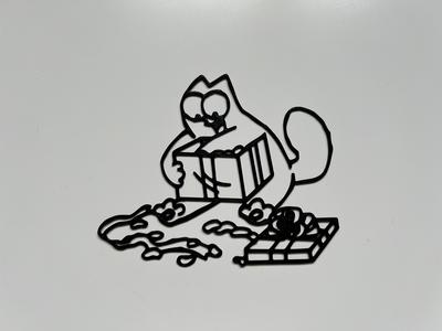 Christmas Simon's Cat Wall Art #7