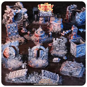 Traps and Puzzles Terrain Set (Pre-Supported)