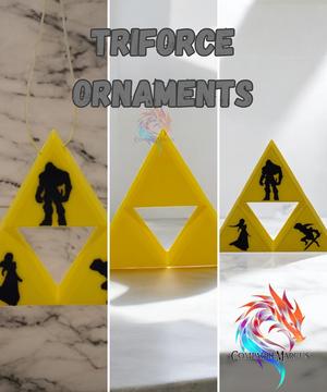 Triforce Ornaments set of 3 / no supports / 3mf included