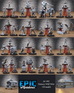 Fantasy Wild West Set / Weird West Encounter / Western Settlers Collection / Pre-Supported