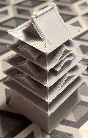 Assembled Japanese Castle
