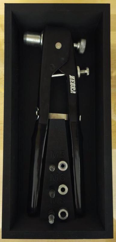 Nietpistole Kiste / Casing Würth Zebra with M5, M6 and M8