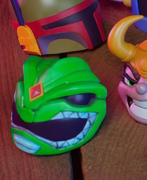 Li'l Green Power Ranger Head - #MASKtober - Power Rangers Fanart Collectible