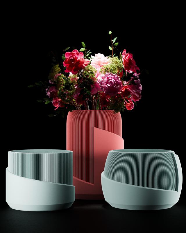 Vase and Planter set | The Linea swirl collection | STL Files