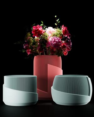 Vase and Planter set | The Linea swirl collection | STL Files