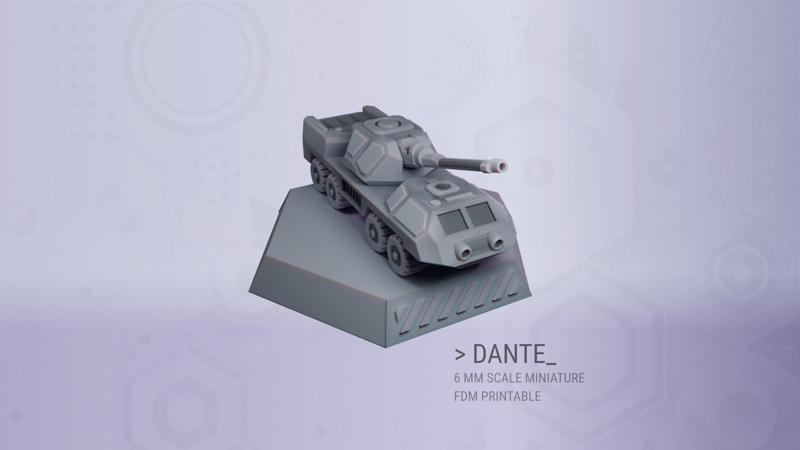 Dante for 6 mm Scale Wargames - FDM Printable Without Supports