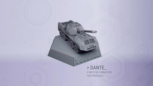 Dante for 6 mm Scale Wargames - FDM Printable Without Supports