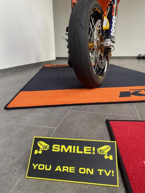 SMILE - YOU ARE ON TV! warning security camera sign STOP BURGLARY