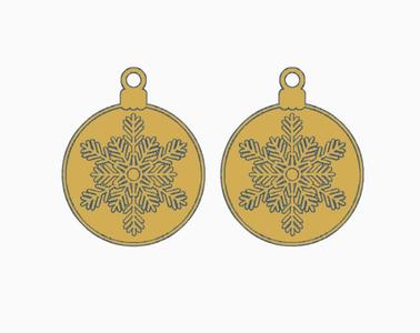 Christmas Ornament Earring 13.stl