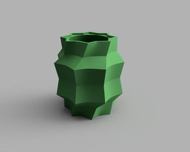 Modern Faceted Geometric Vase