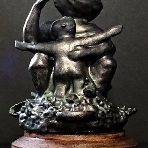 Woman and Child Sculpture in Cwmbran