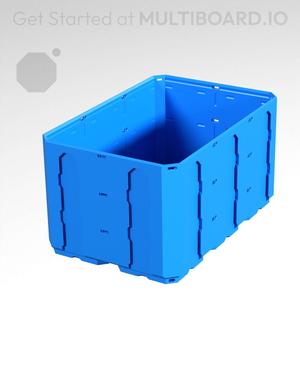 2x3x1.5 - Topped Multipoint Rail - Multibin Shell