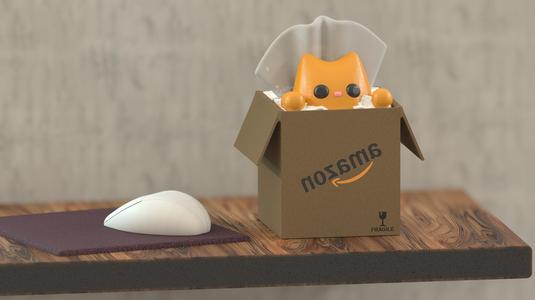 Special Delivery! Kitty destruction tissue box!