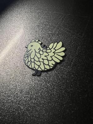 Cute Chicken with hook attachment for Keychains or earrings 