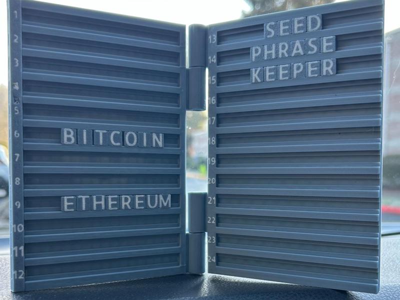 Seed Phrase Keeper - Bitcoin Recovery Codebook