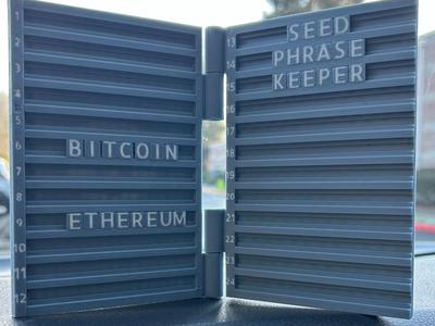 Seed Phrase Keeper - Bitcoin Recovery Codebook