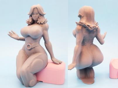Invisible Woman Fan Art Statue w/Seat
