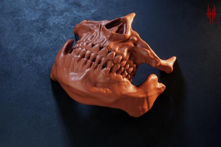 Golden Skull Mask - Inspired by Higgs from Death Stranding
