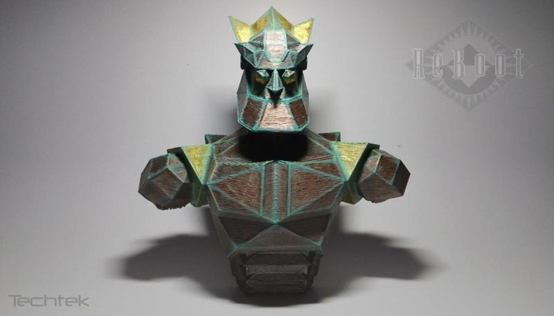 Megabyte Bust - Reboot (Low-Poly)