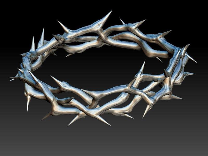 Crown of thorns god jesus 3d print