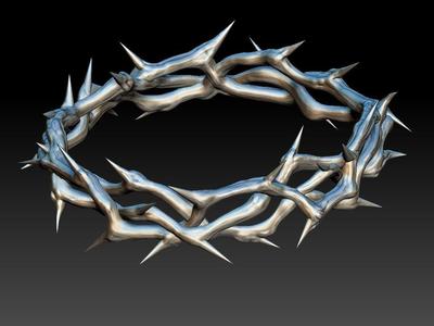 Crown of thorns god jesus 3d print