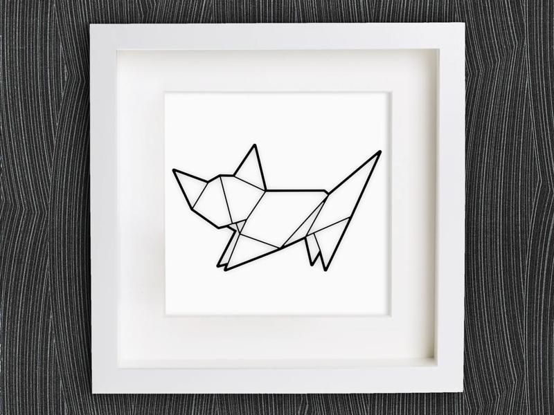 Customizable Origami Cat