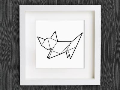 Customizable Origami Cat