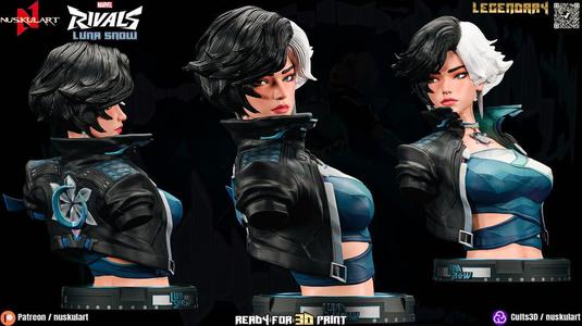 Luna Snow - Marvel Rivals - Collectible Legendary 3D Printing Figure Bust Stl